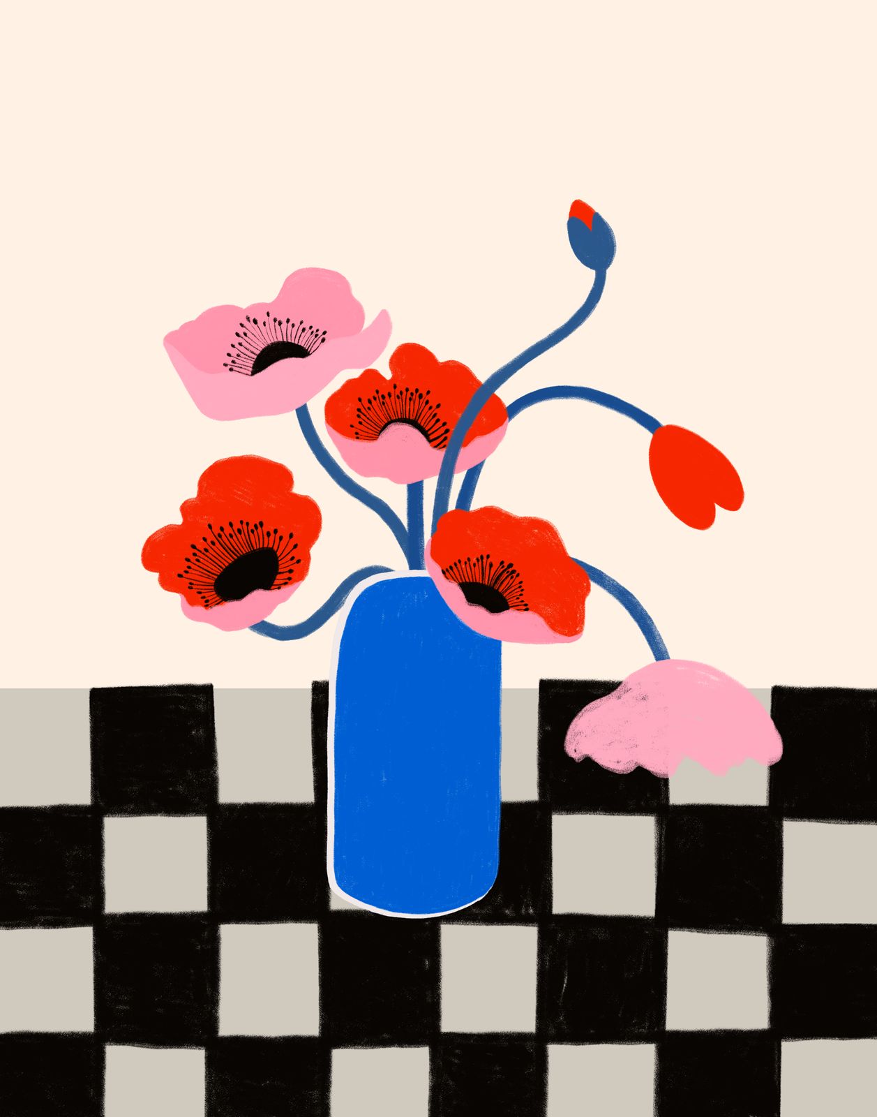 Poster - Bloemenvaas