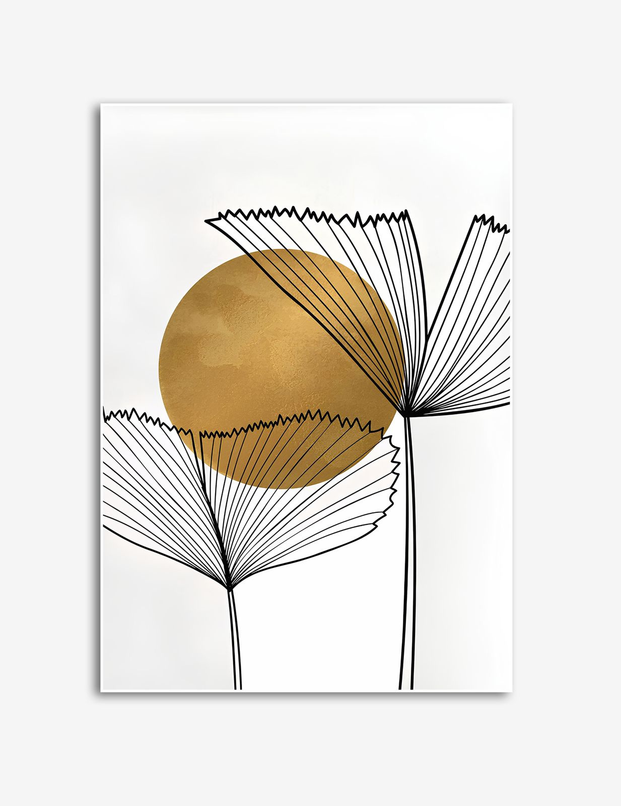 Minimalistische Bloemenkunstposter
