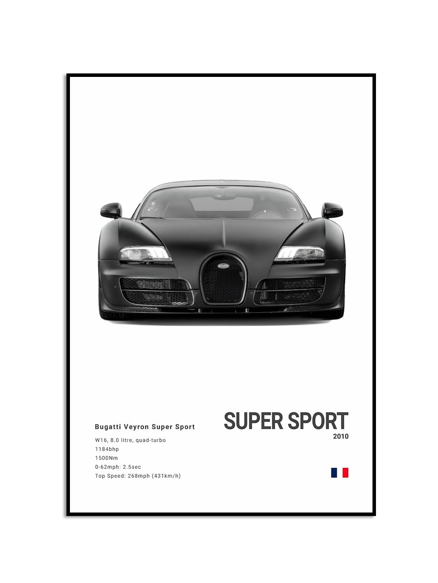 Poster - Bugatti Veyron Super Sport