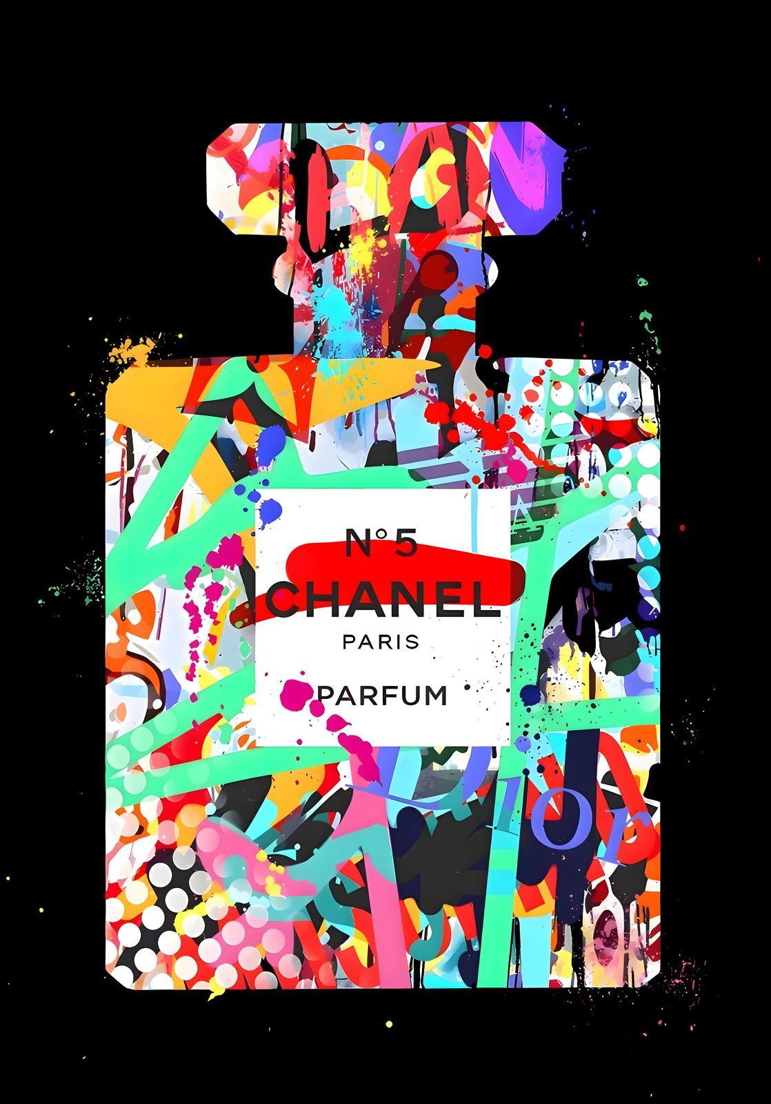 Poster - Chanel Fles Kunst