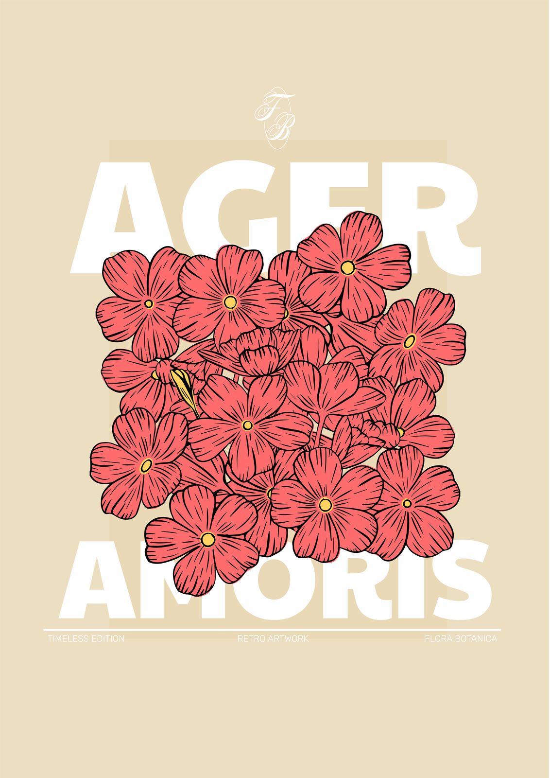 Poster - Ager Amoris Bloemen