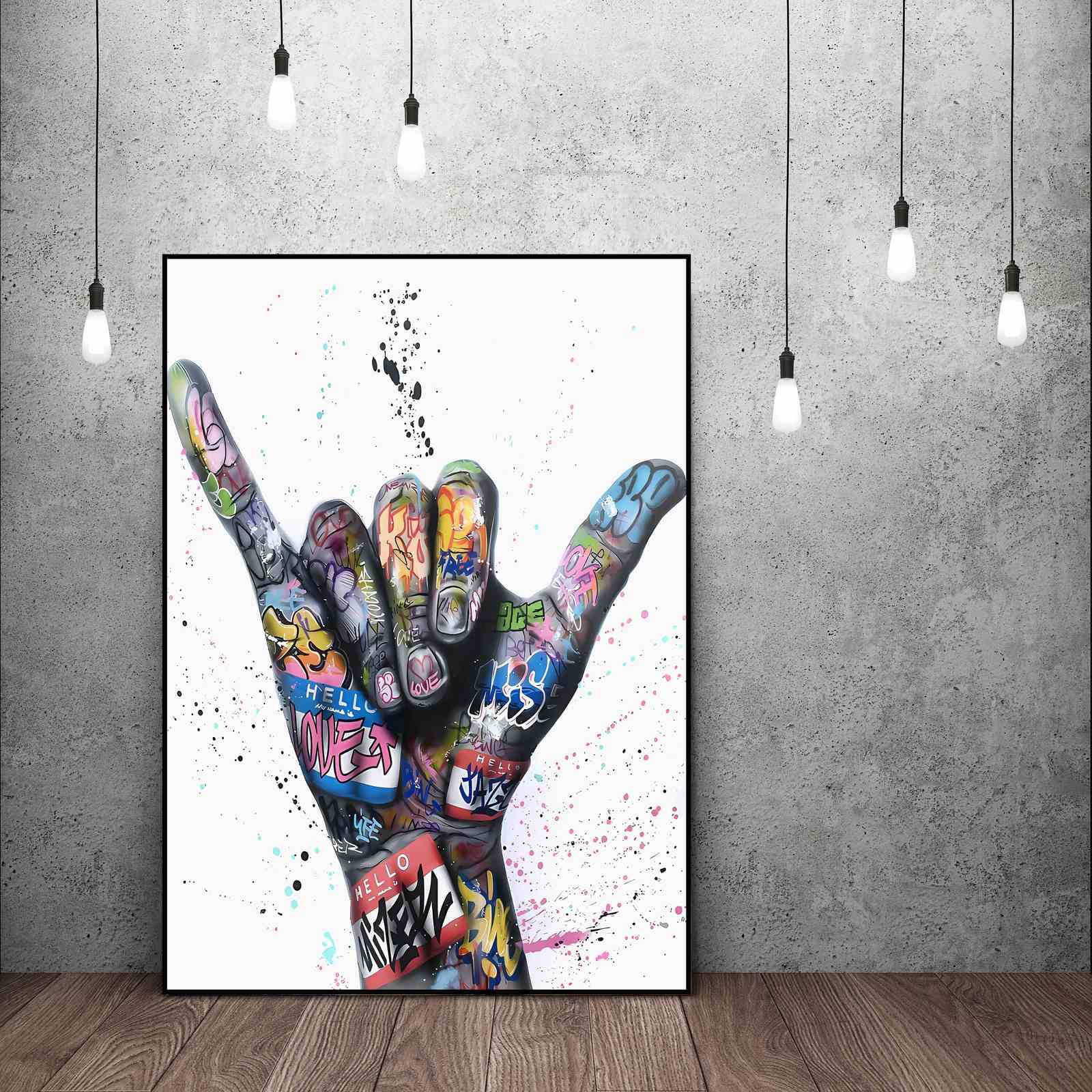 Graffiti Hand Muurposter