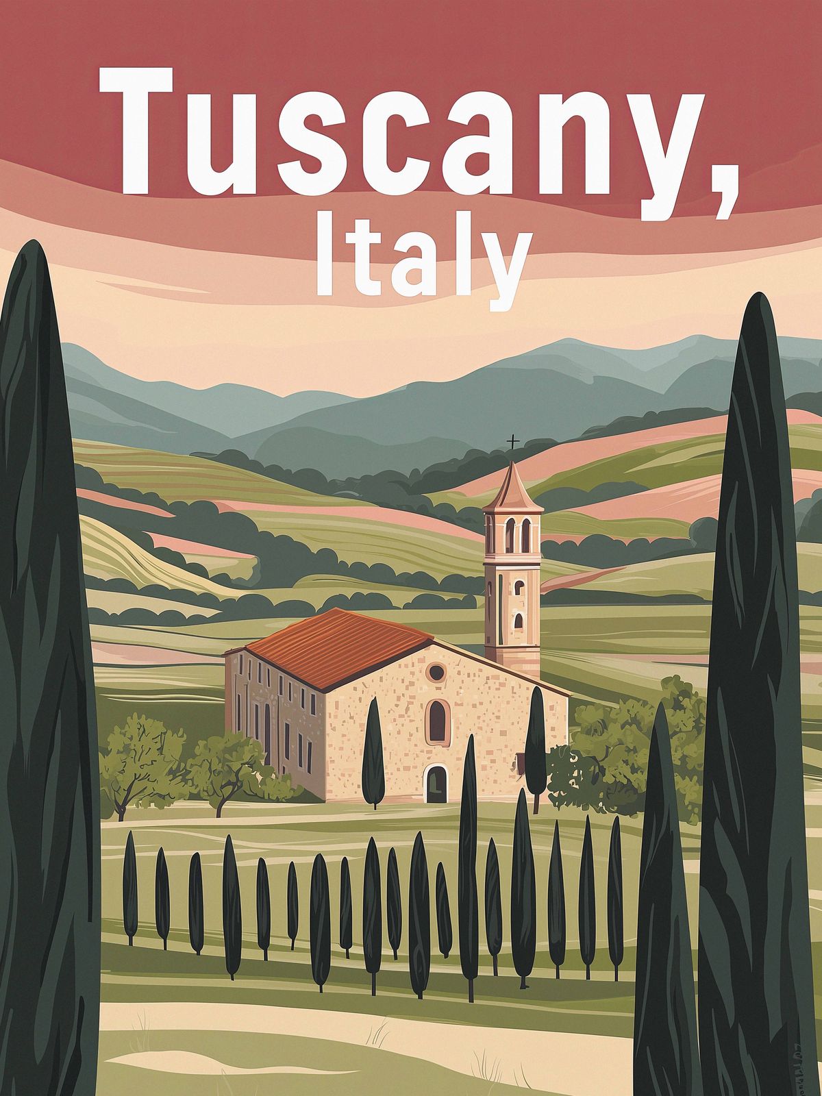 Poster - Toscane, Italië