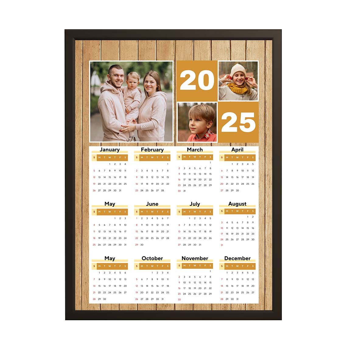 Gepersonaliseerde poster - Kalender 2025