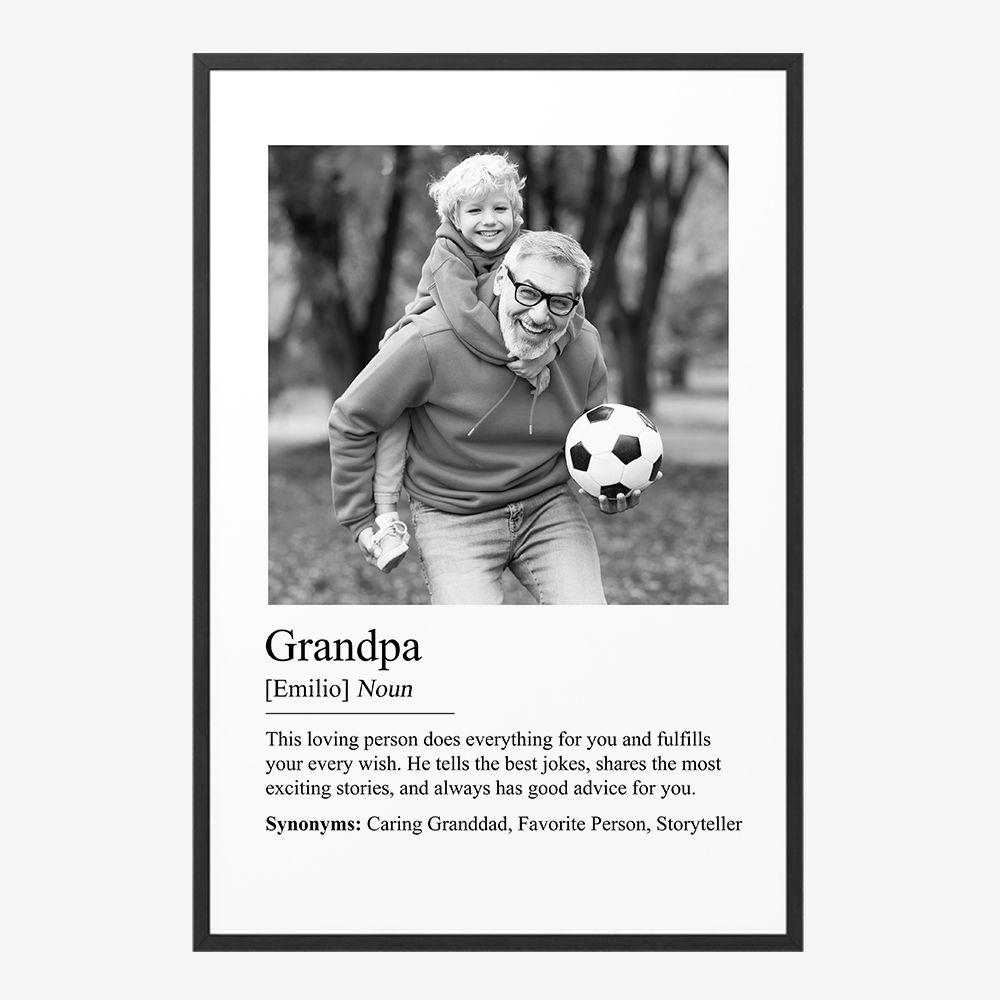 Gepersonaliseerde Poster - Opa Definitie