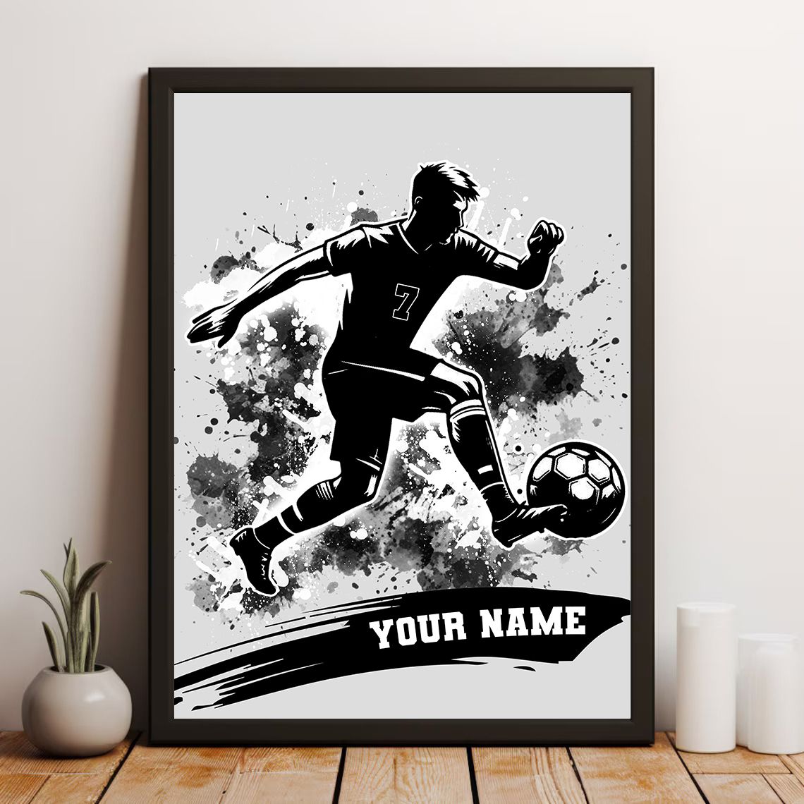 Gepersonaliseerde poster - Voetballer