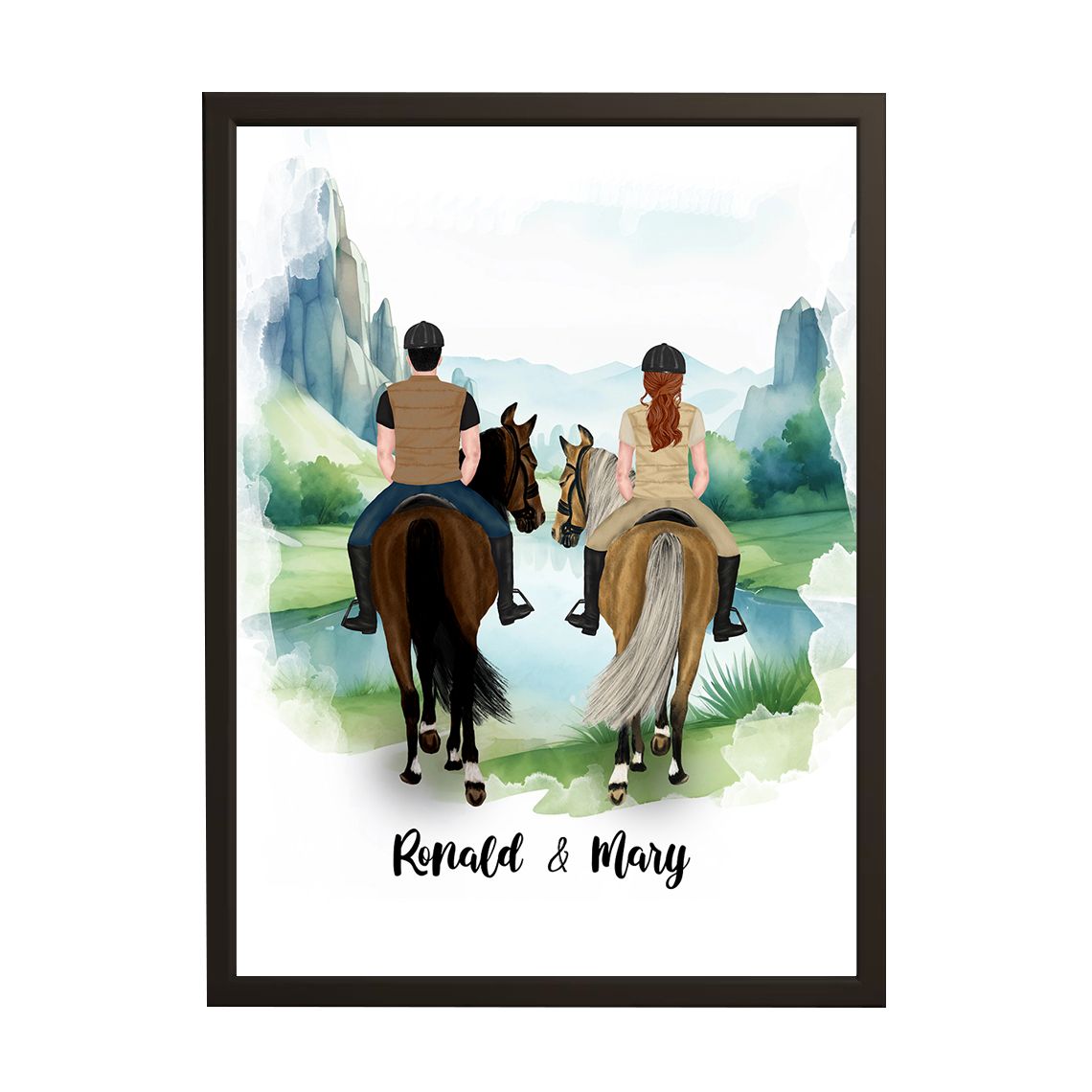 Persoonlijke Poster - Koppel Paardenavontuur