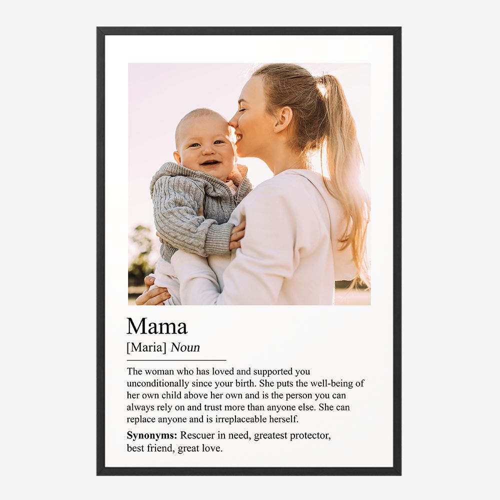 Gepersonaliseerde Poster - Mama Definitie