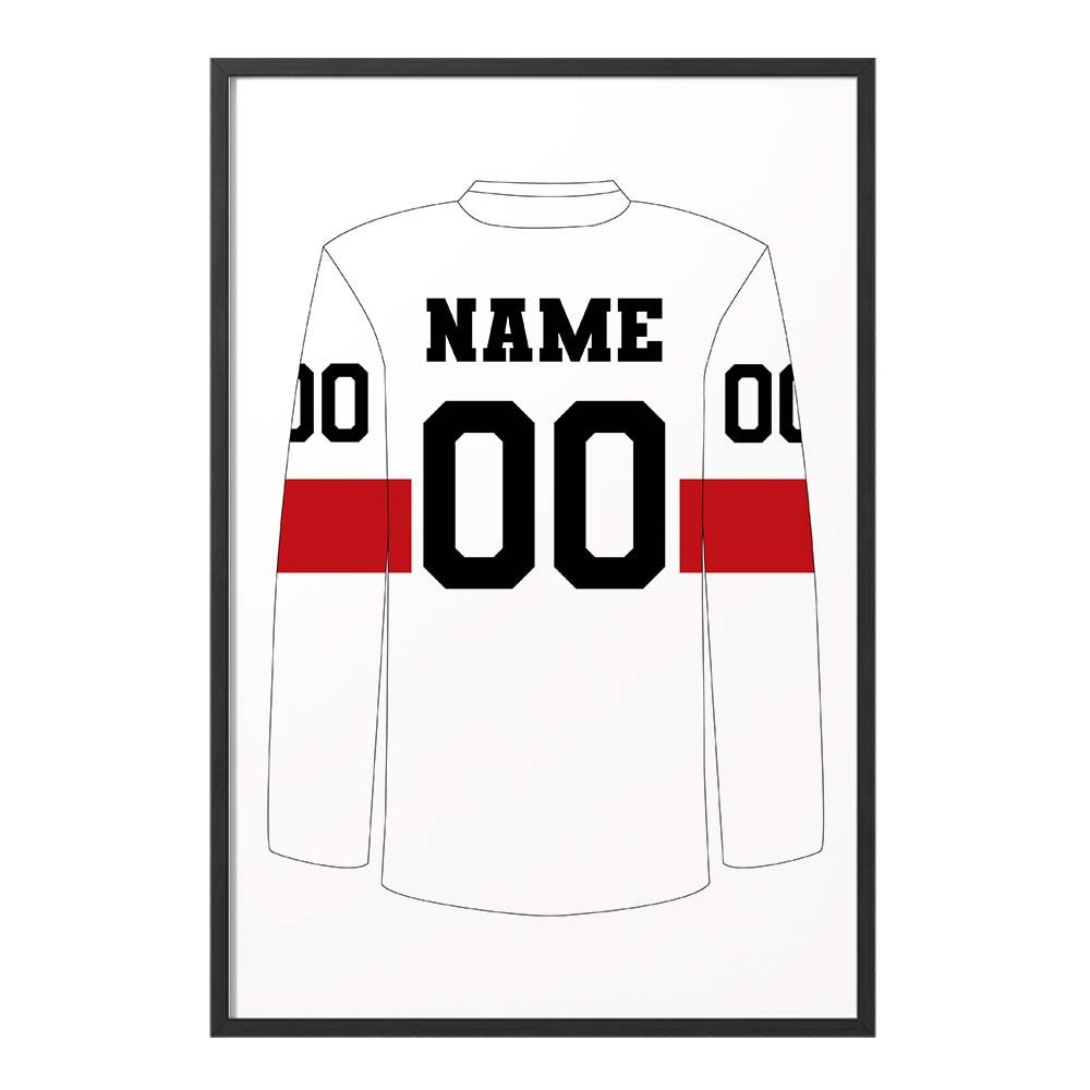 Gepersonaliseerde poster - sportshirt