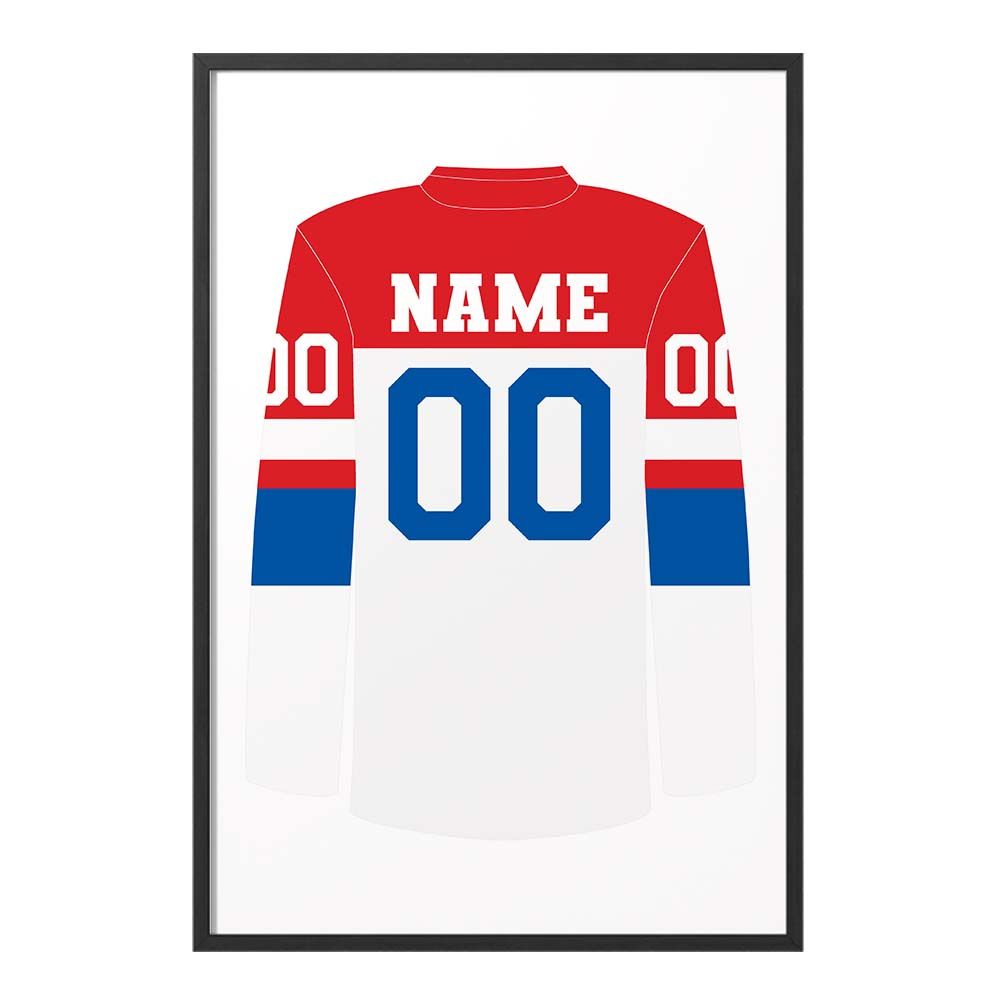 Gepersonaliseerde poster - Hockeyshirt