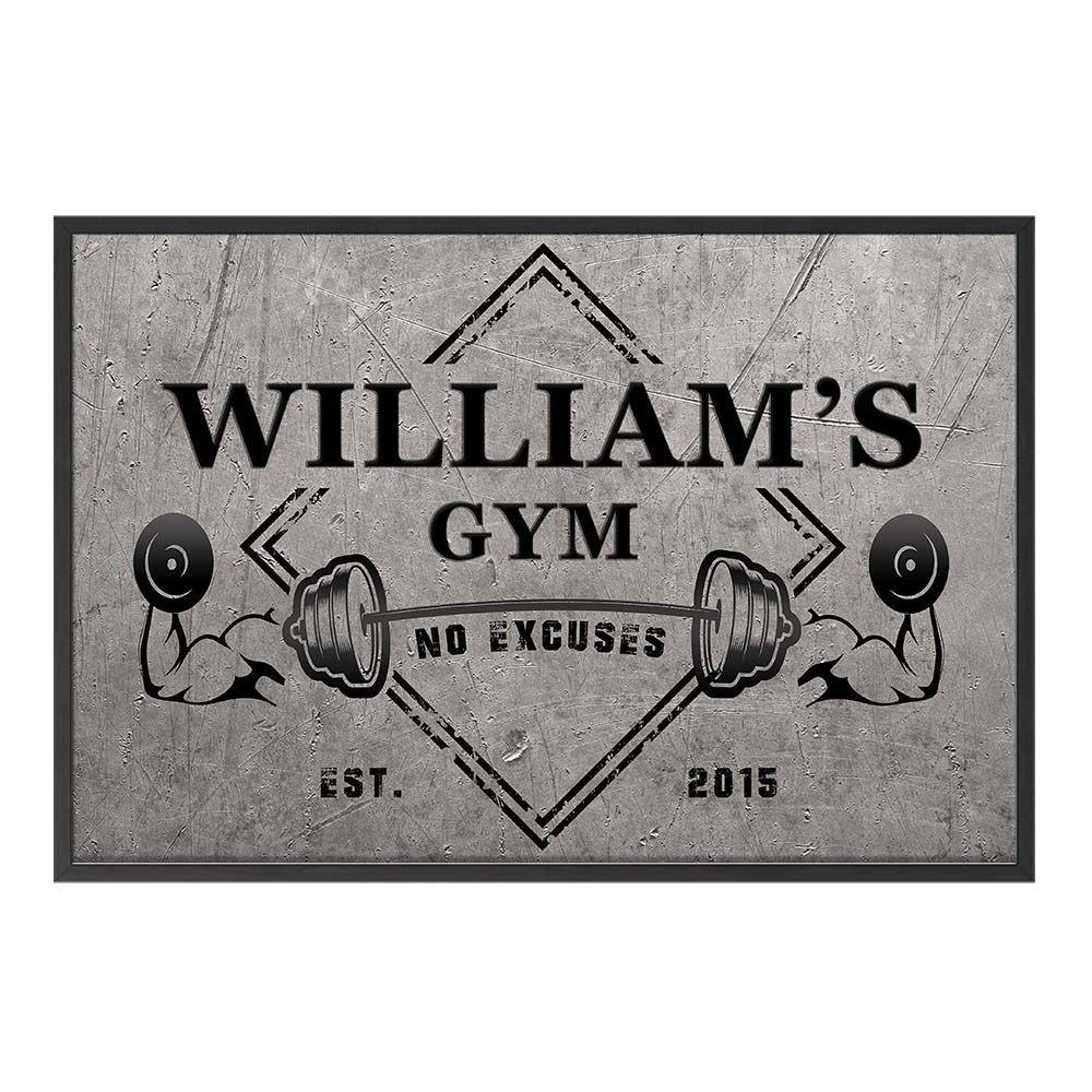 Gepersonaliseerde poster - William's Gym