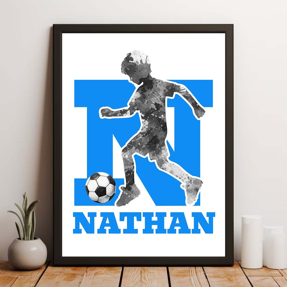 Persoonlijke Poster - Voetbaljongen Ontwerp