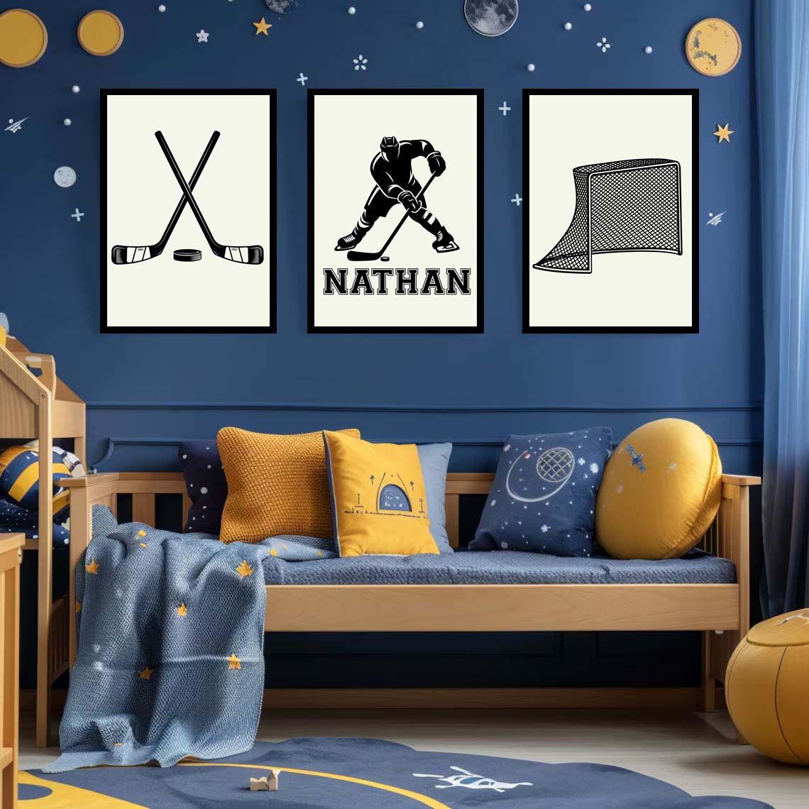 Gepersonaliseerde Poster - Hockey Thema / Set of 3