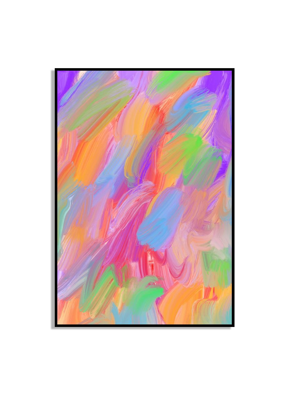 Kleurrijke Abstracte Kunst Poster
