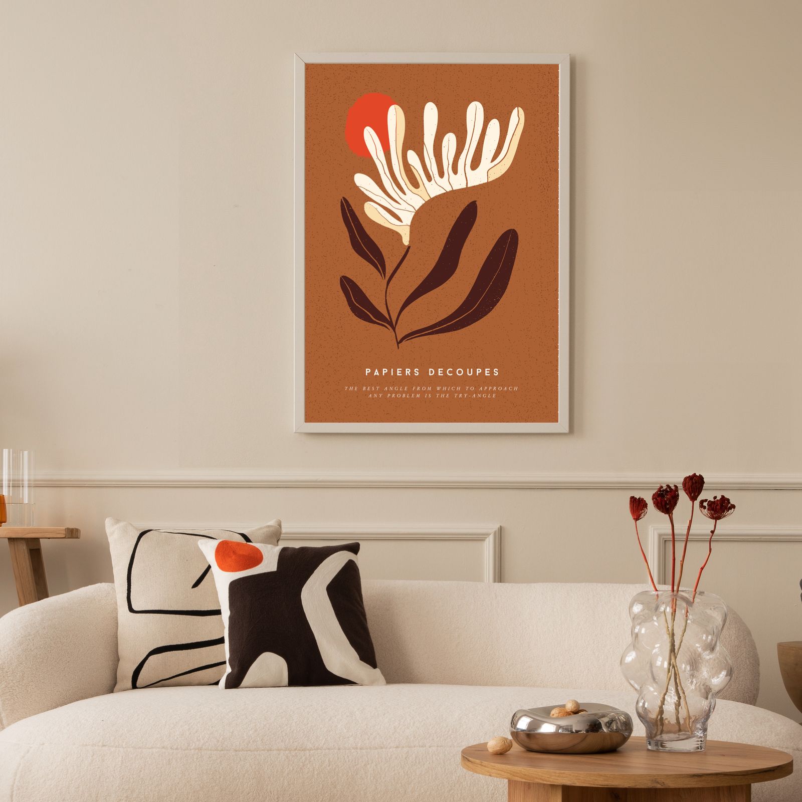 Papiers Decoupes Bloemenposter