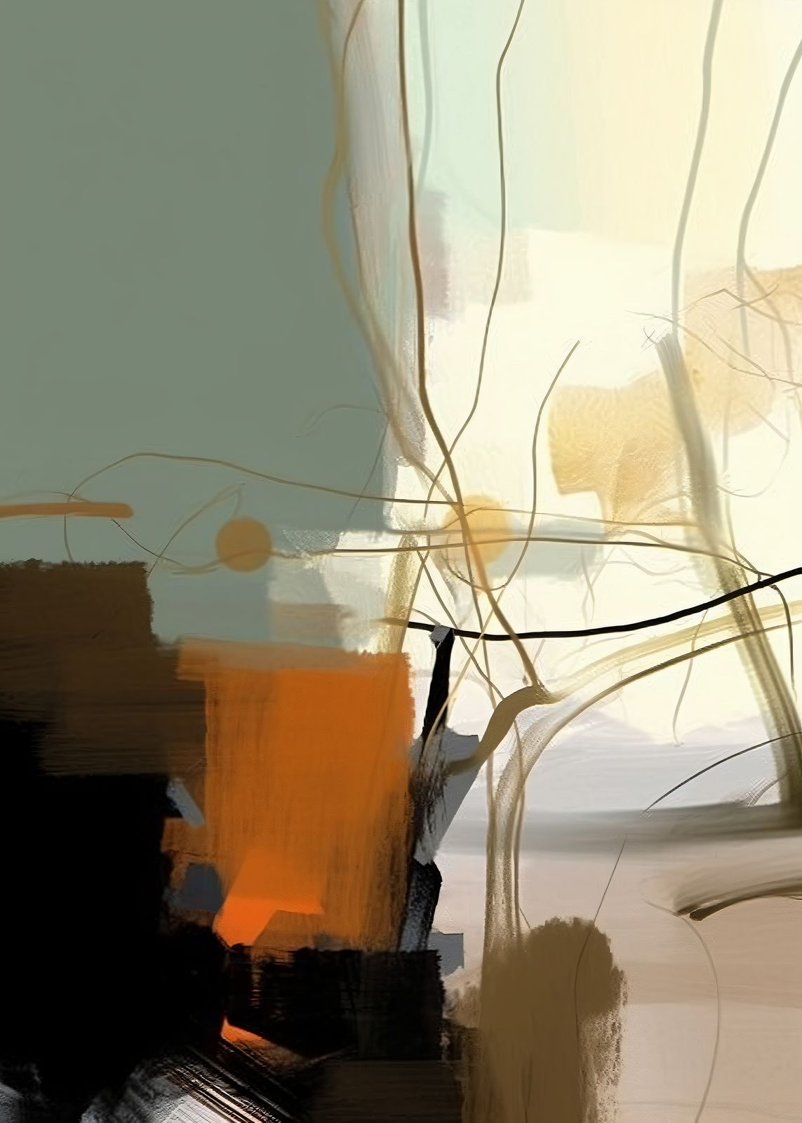 Poster - Abstracte Harmonie