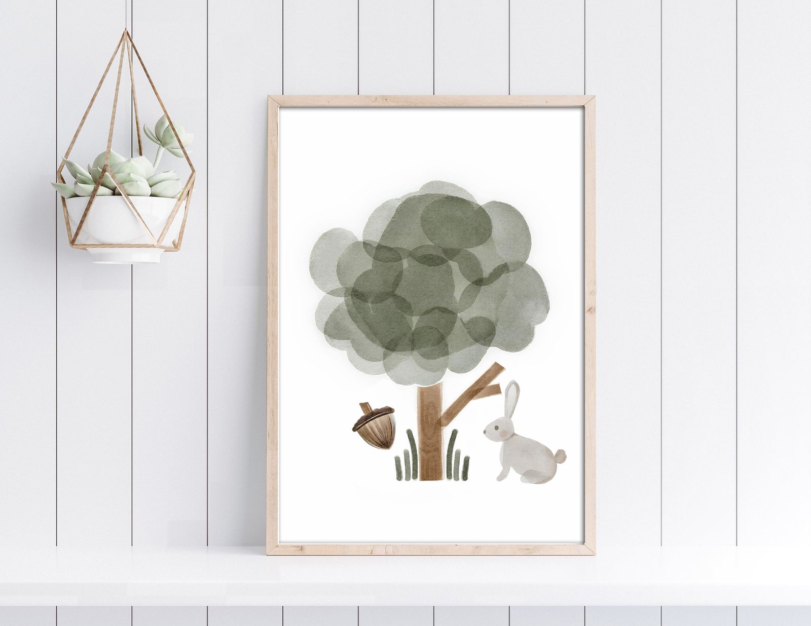 Boom en Konijn Poster