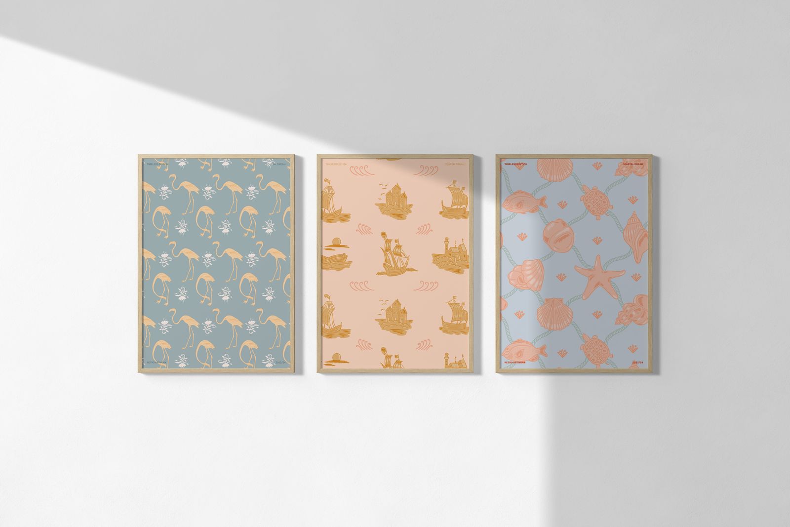 Poster - Coastal Dream Collectie / Set van 3
