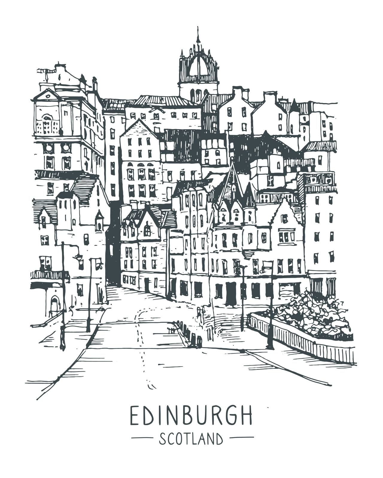 Edinburgh Schotland Poster