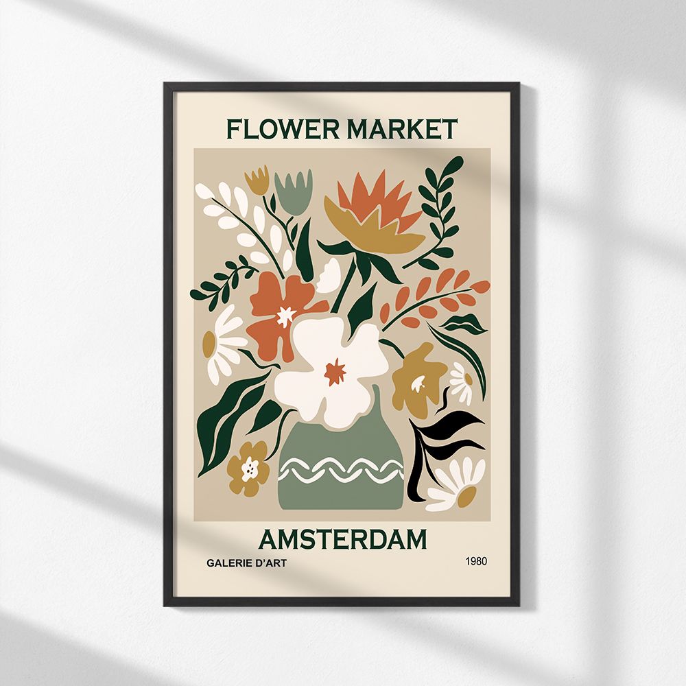 Poster - Flower Market Amsterdam