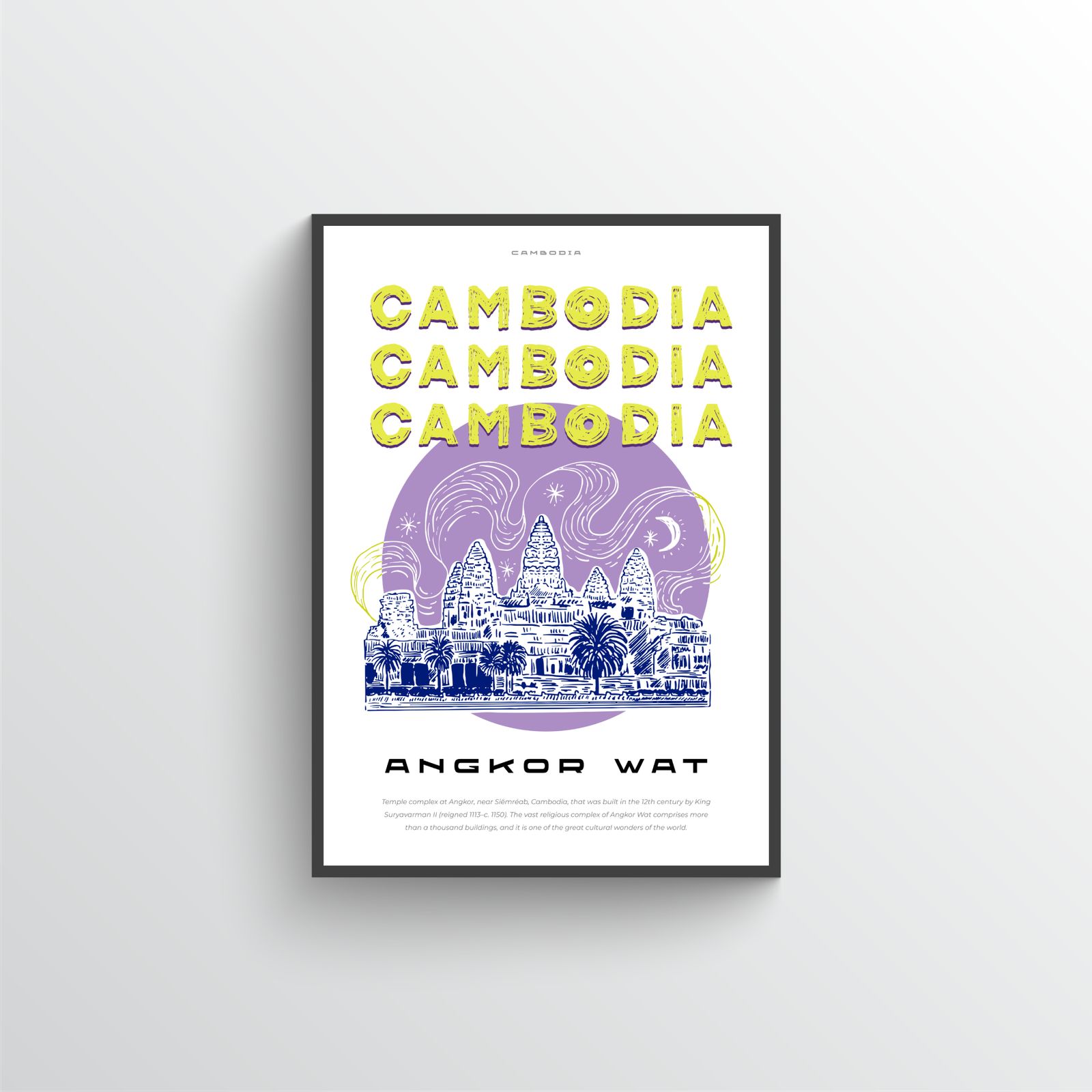 Cambodja Angkor Wat Poster