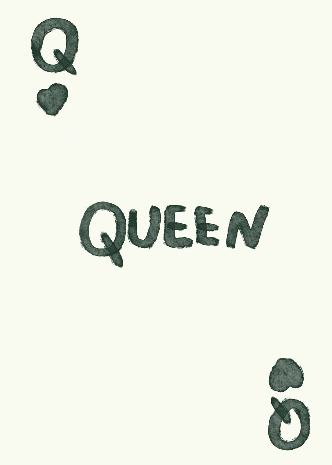 Poster - Koningin Speelkaart