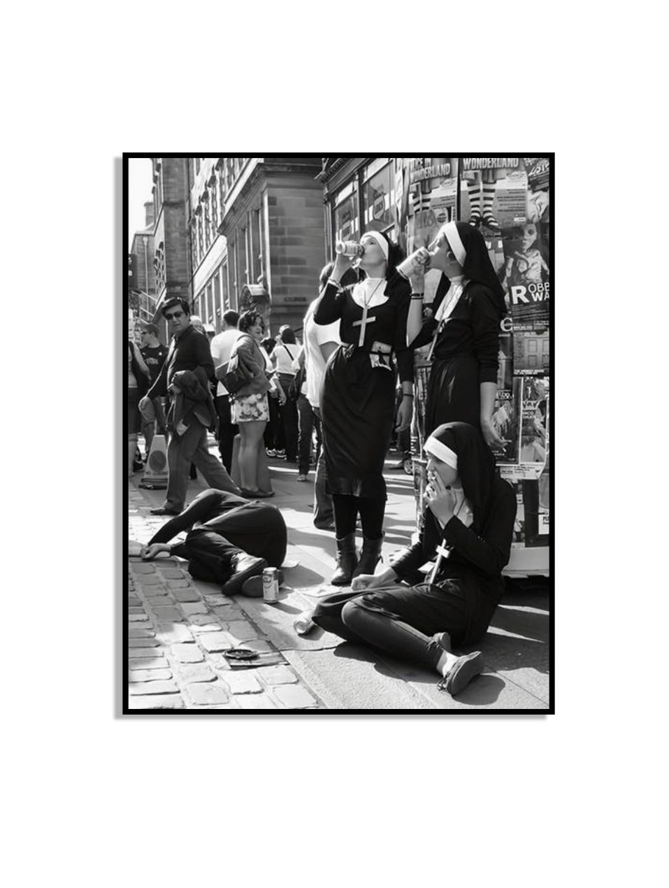 Street Art Nonnen Poster