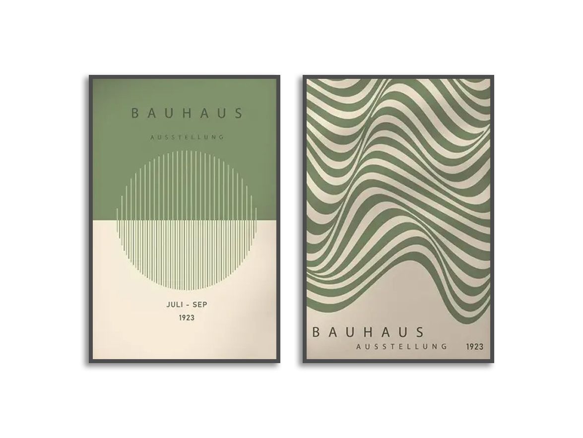 Poster - Bauhaus Tentoonstelling / Set van 2