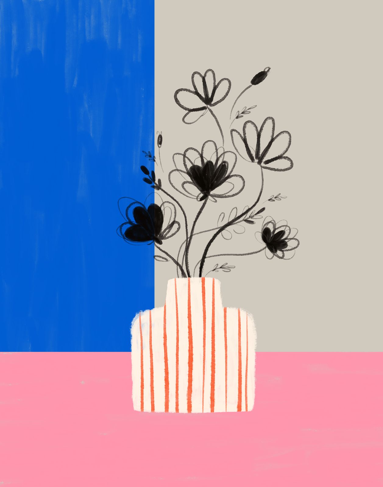Poster - Bloemenvaas