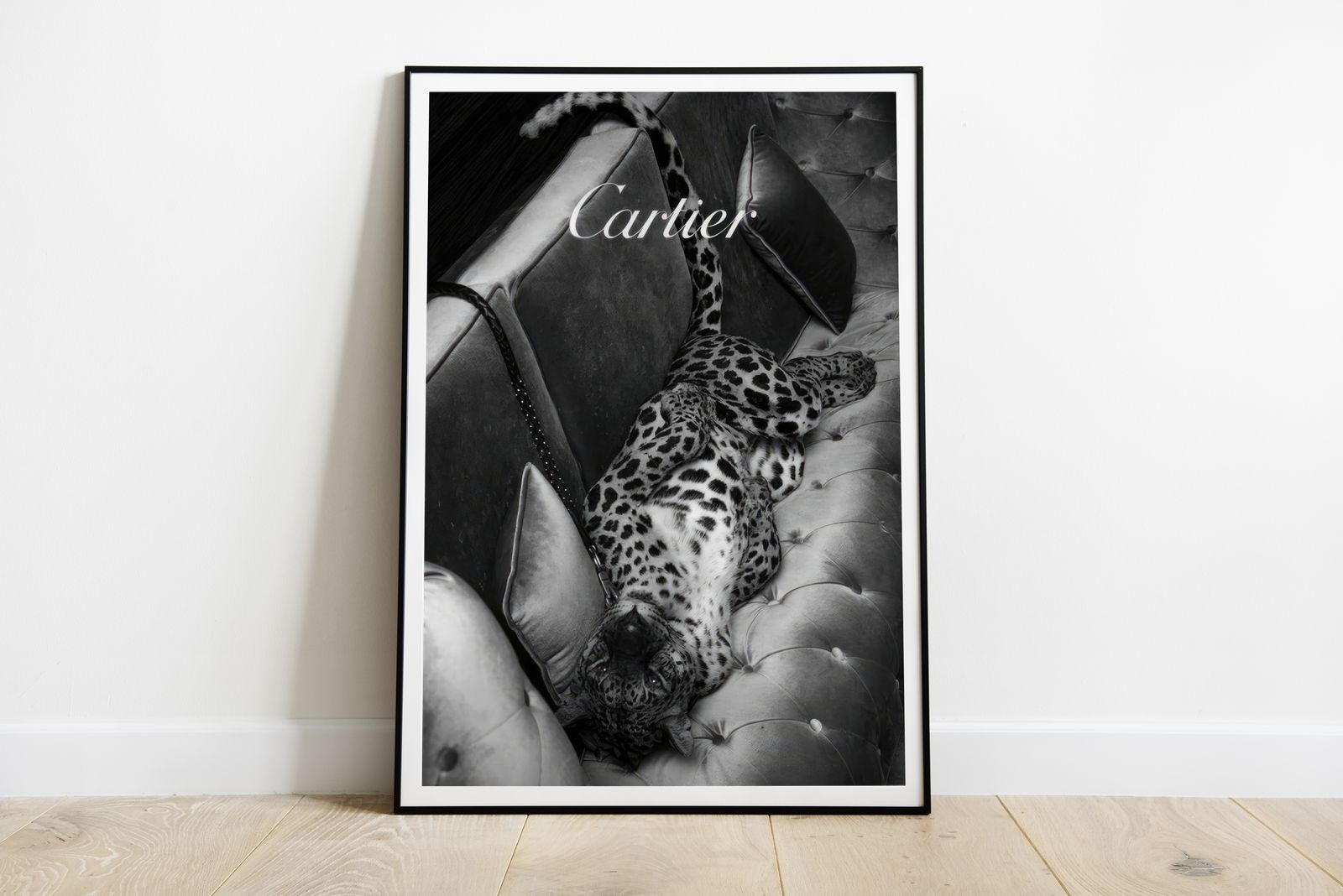 Poster - Luipaard op Bank