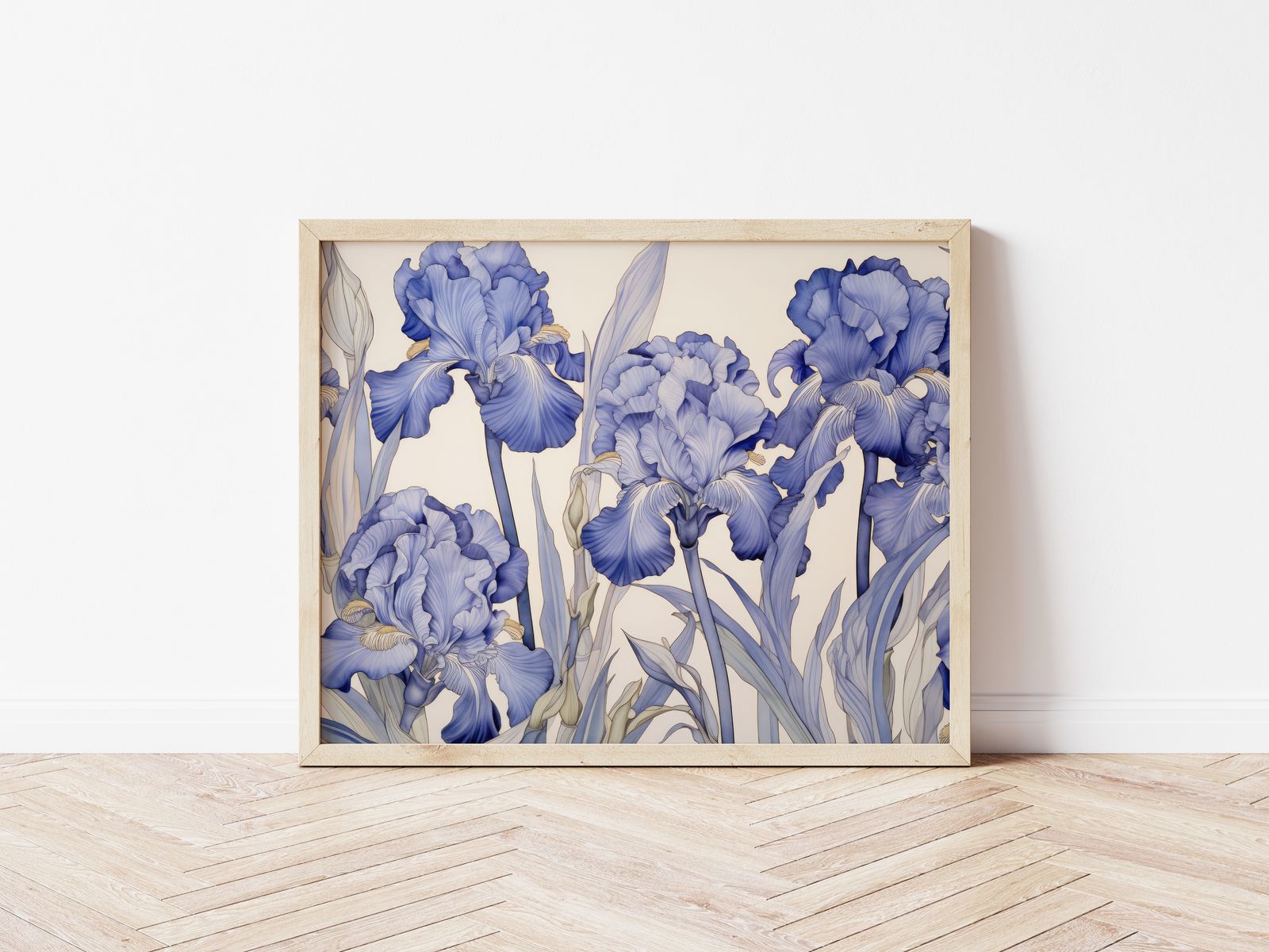Poster - Blauwe Irissen