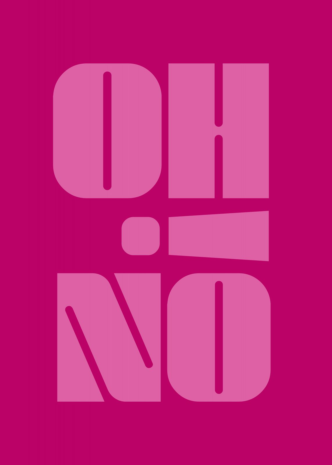 Poster - Oh No Typografie