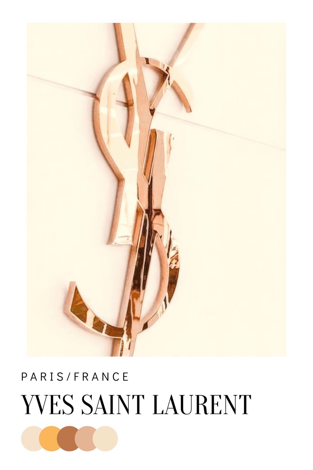 Poster - Yves Saint Laurent Logo