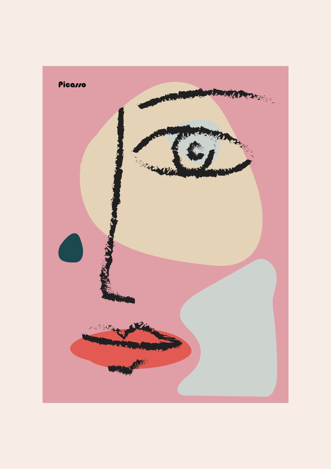 Poster - Picasso Abstracte Kunst