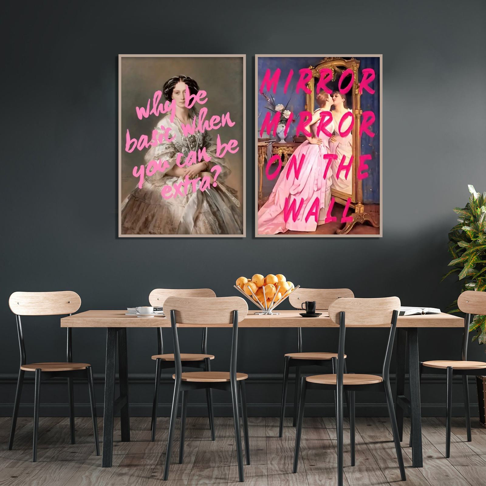 Elegante modeposter set van 2