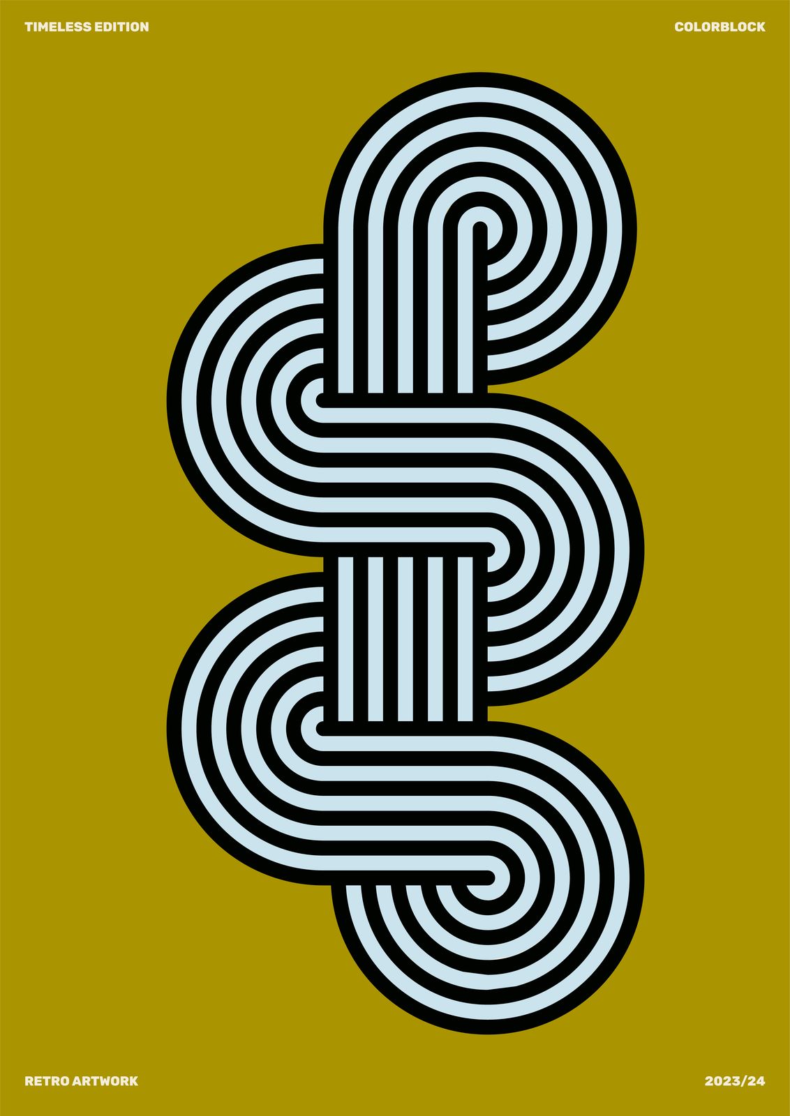 Poster - Tijdloze Colorblock