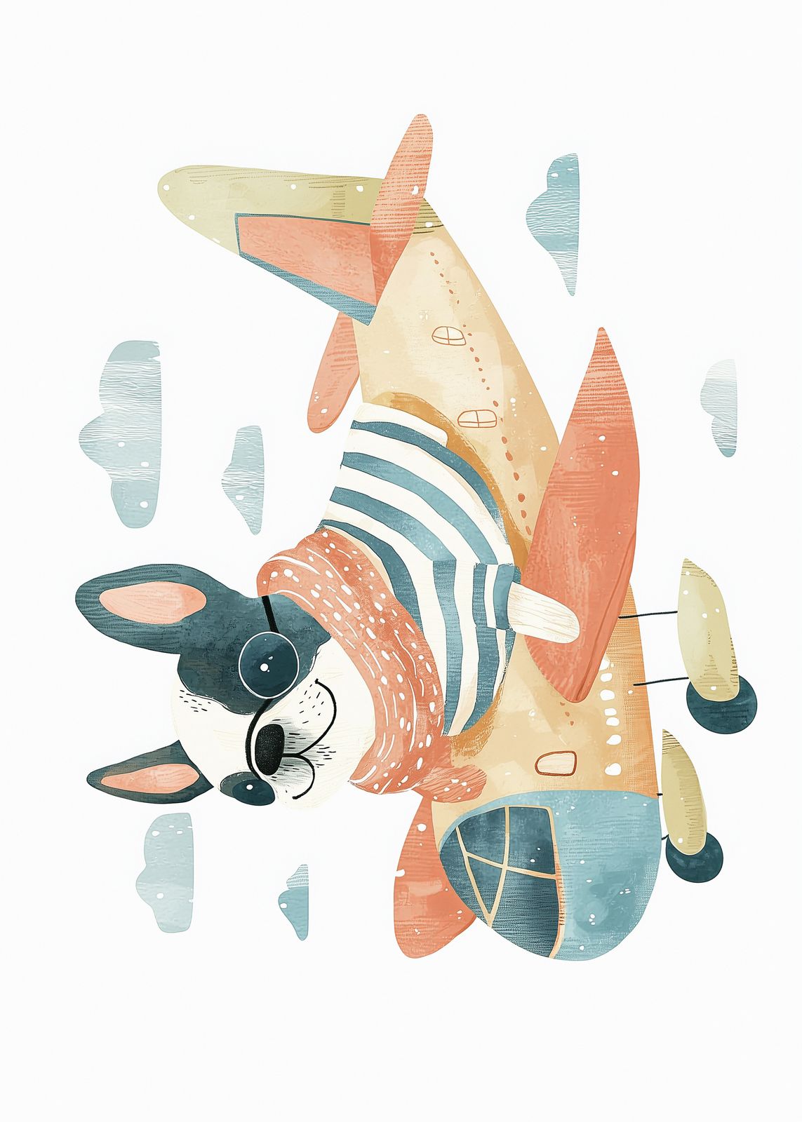Poster - Schattige Hond Piloot
