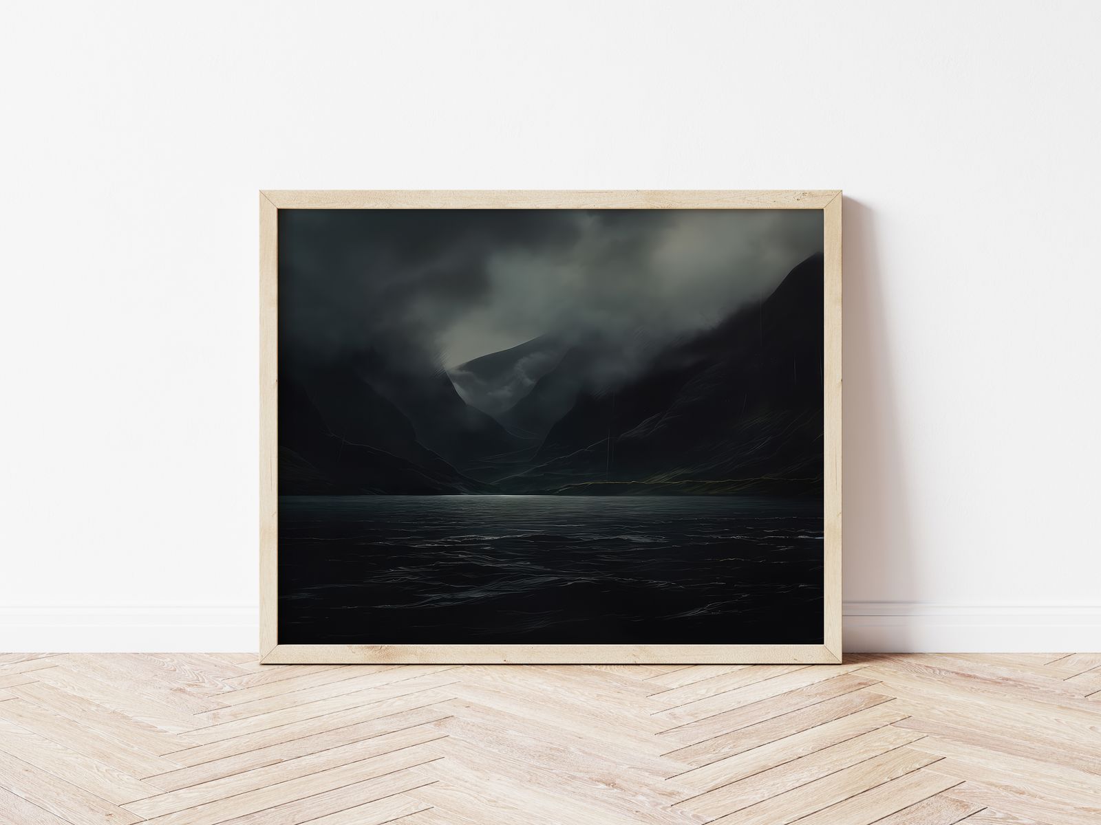 Poster - Donker Berglandschap