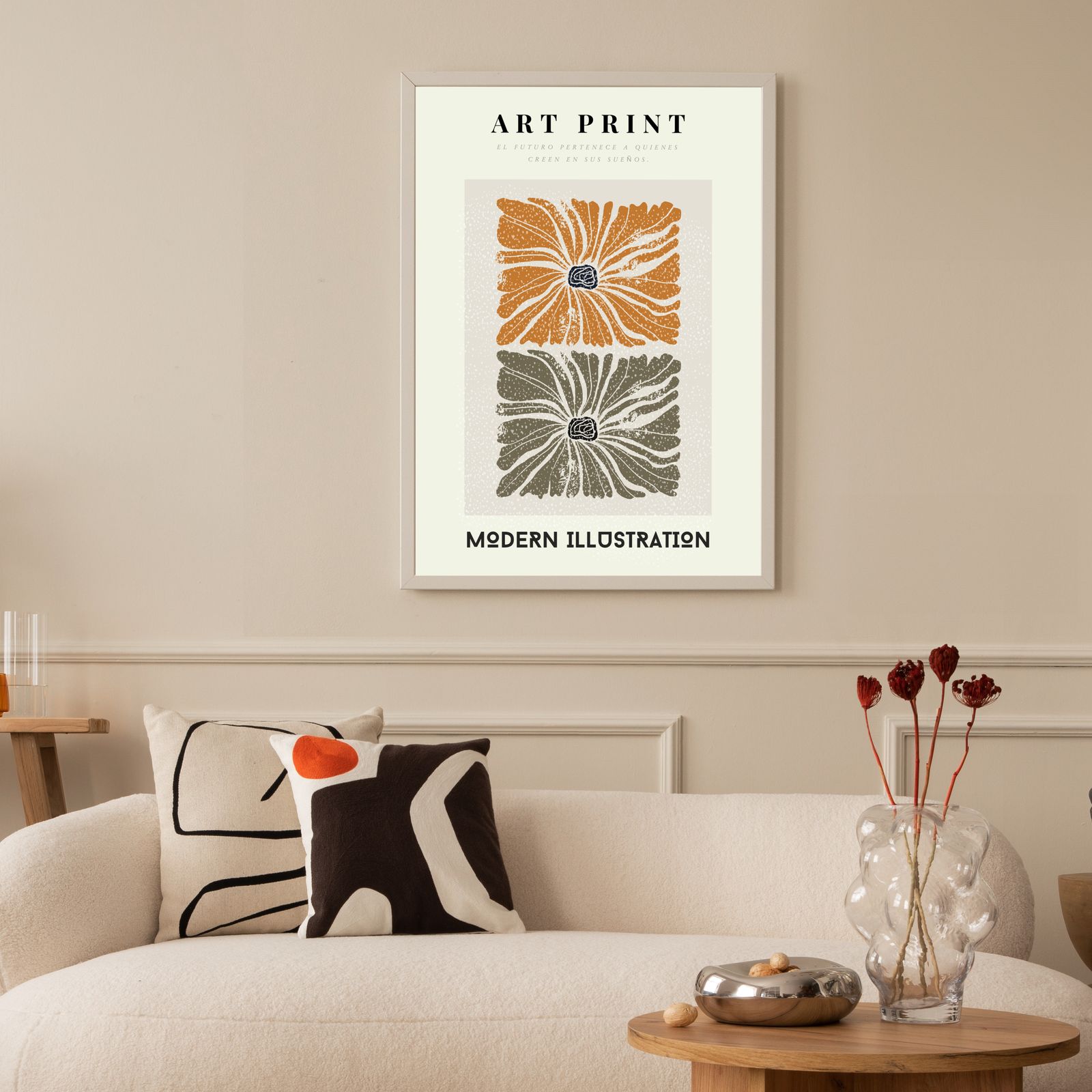 Moderne Illustratie Kunstdruk Poster