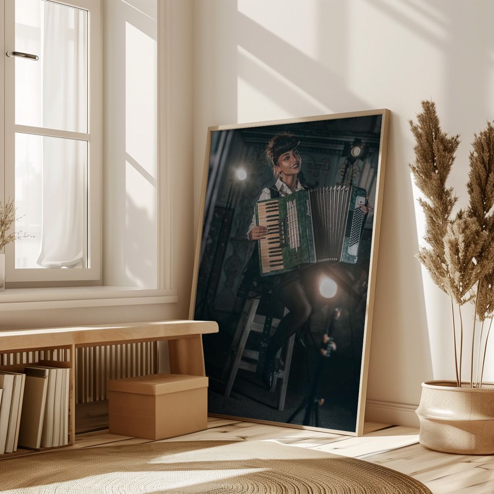 Poster - Accordeonspeler