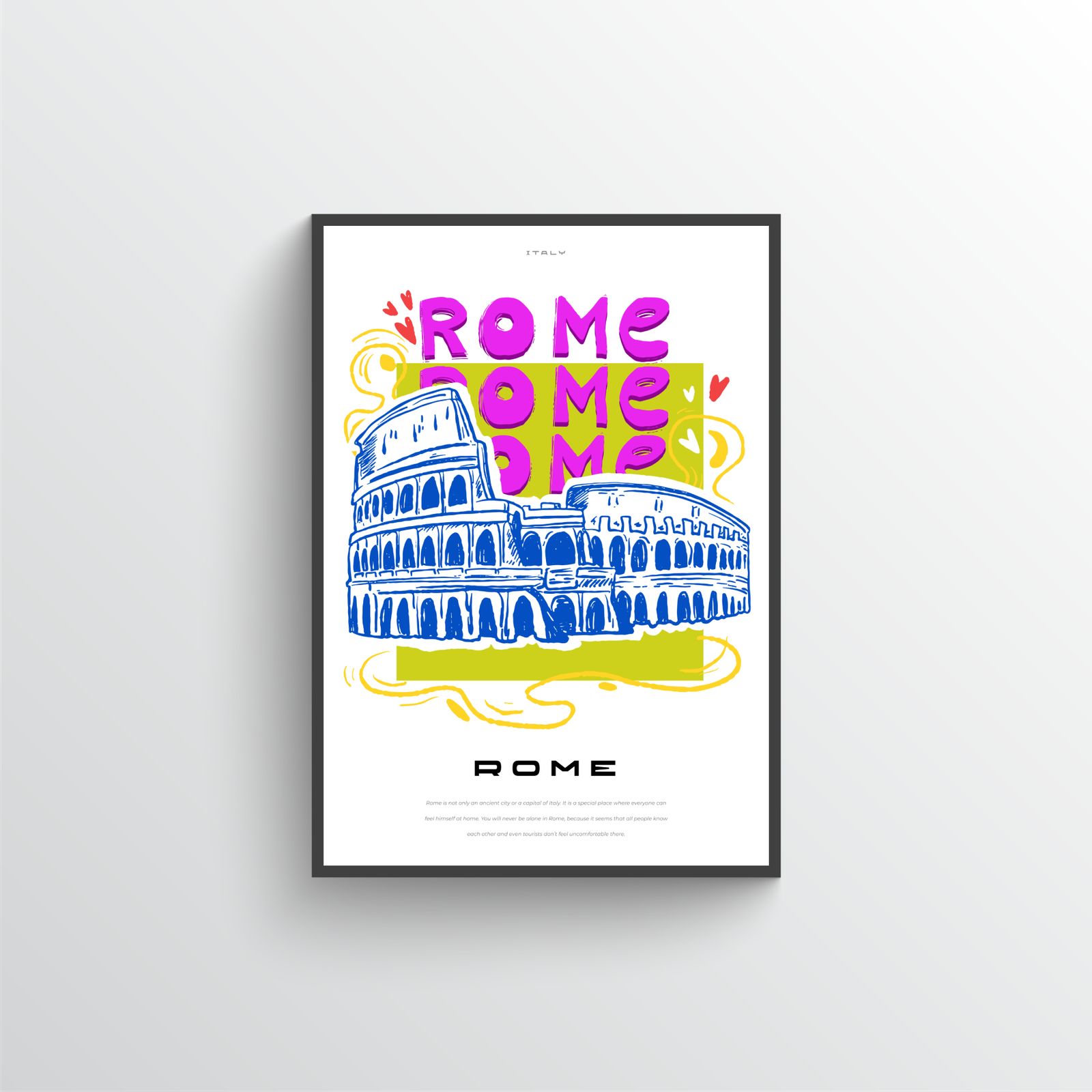 Rome Reis Kunst Poster