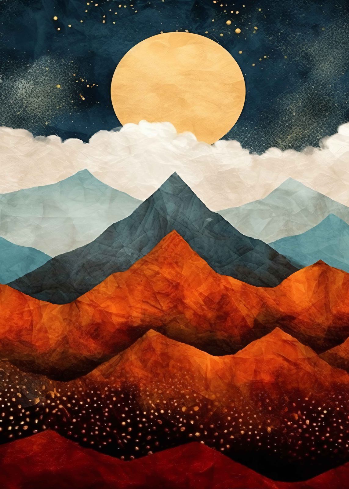 Poster - Berglandschap