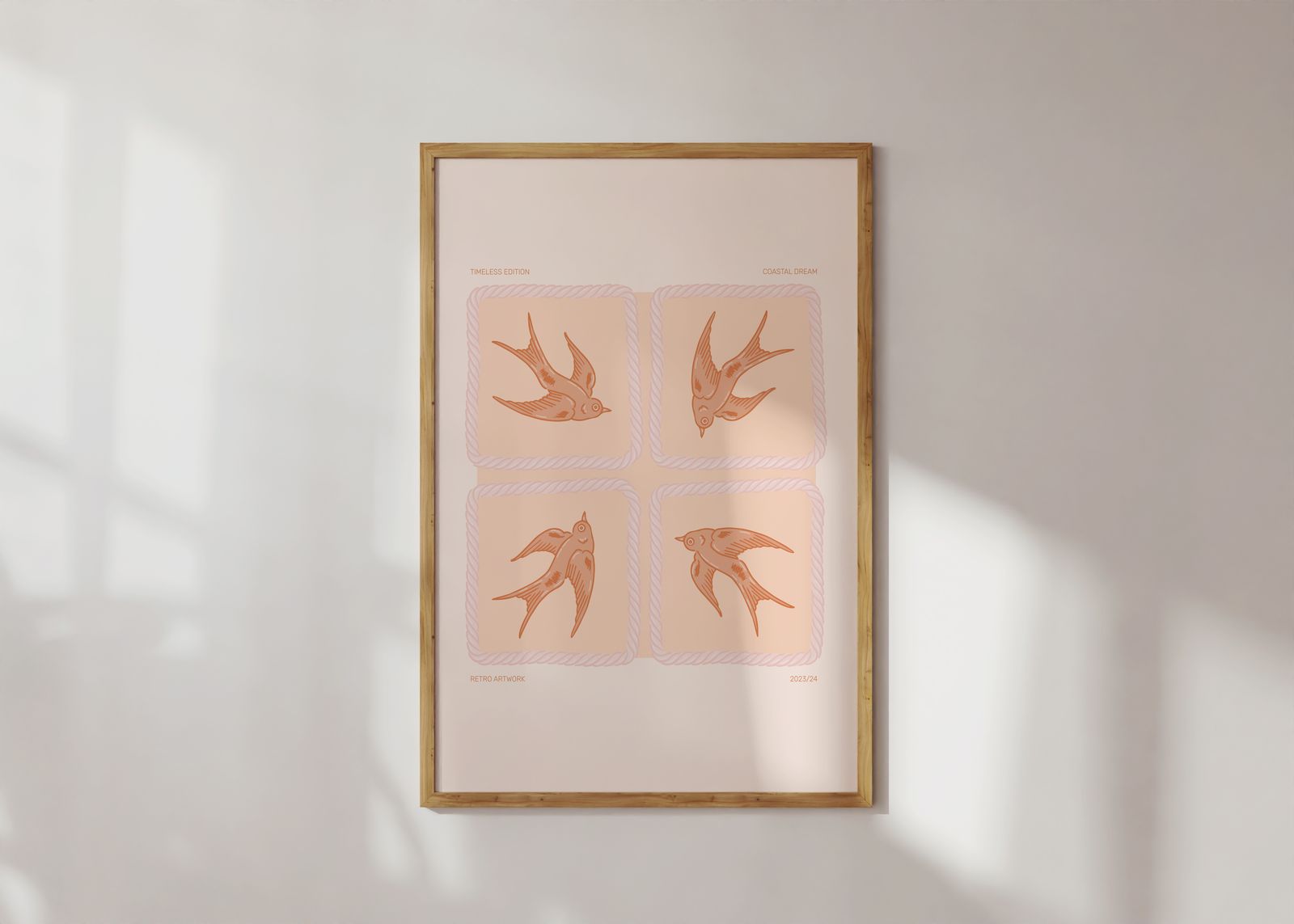 Poster - Coastal Dream Retro Kunstwerk