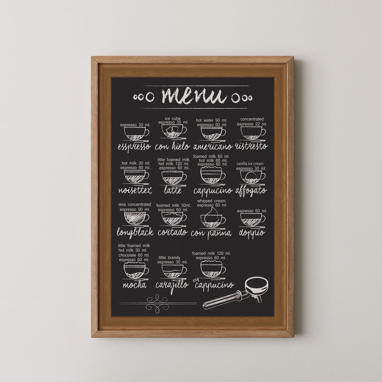 Poster - Koffiemenu
