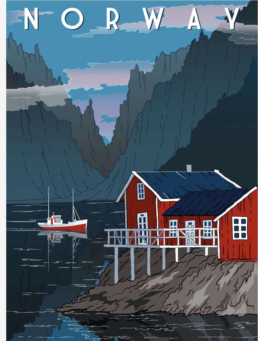 Poster - Noorwegen Landschap