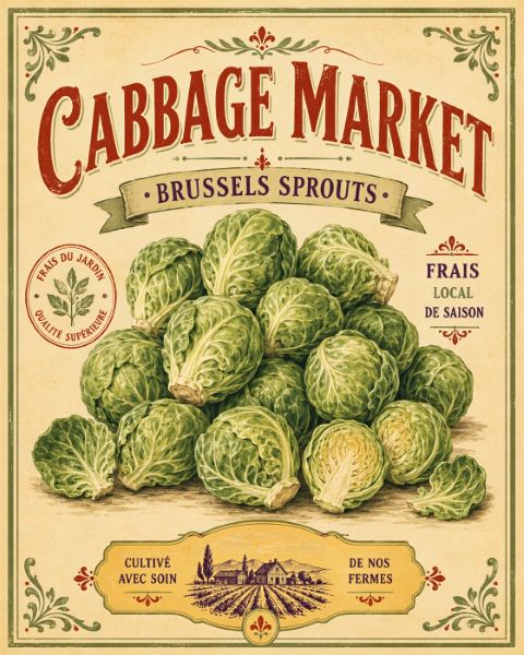 Poster - Koolmarkt Spruitjes
