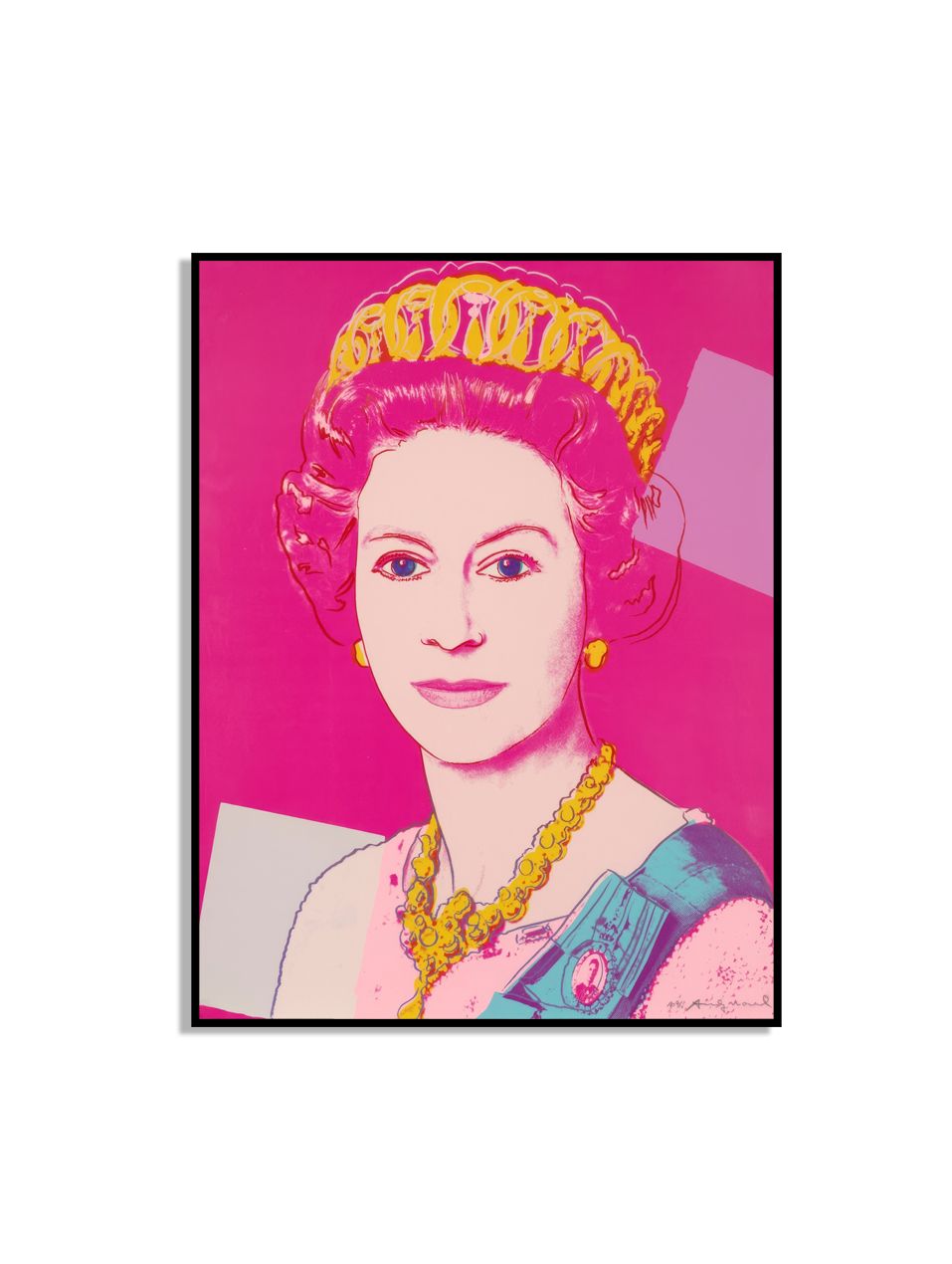 Koningin Elizabeth Pop Art Poster