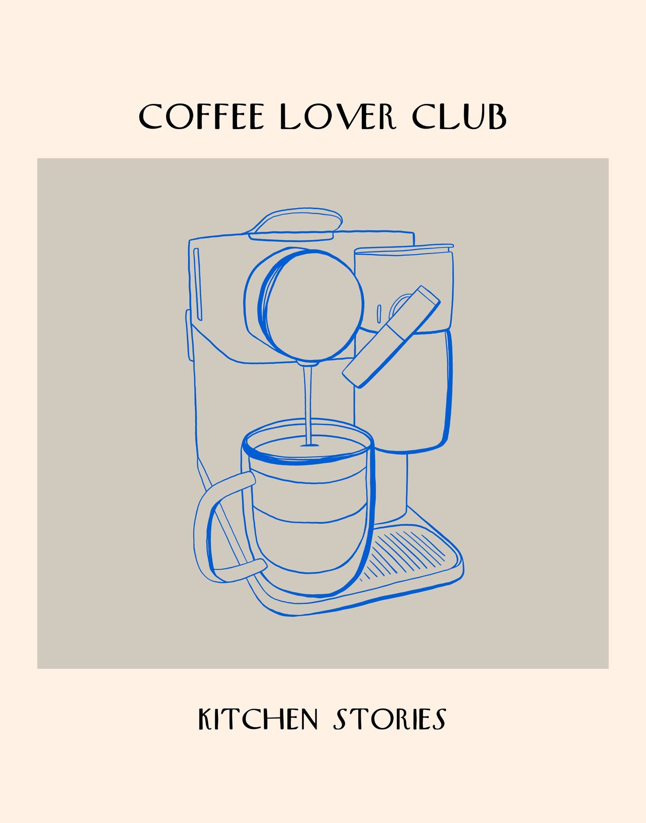 Poster - Koffiezetapparaat Kunst