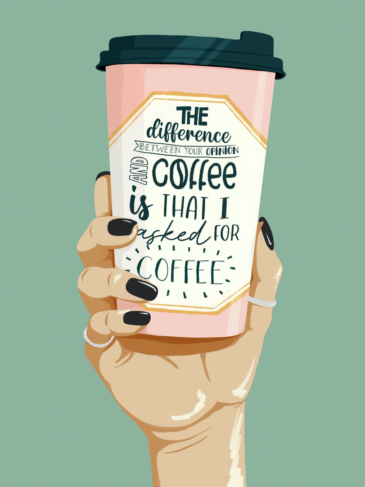 Poster - Koffiecitaat