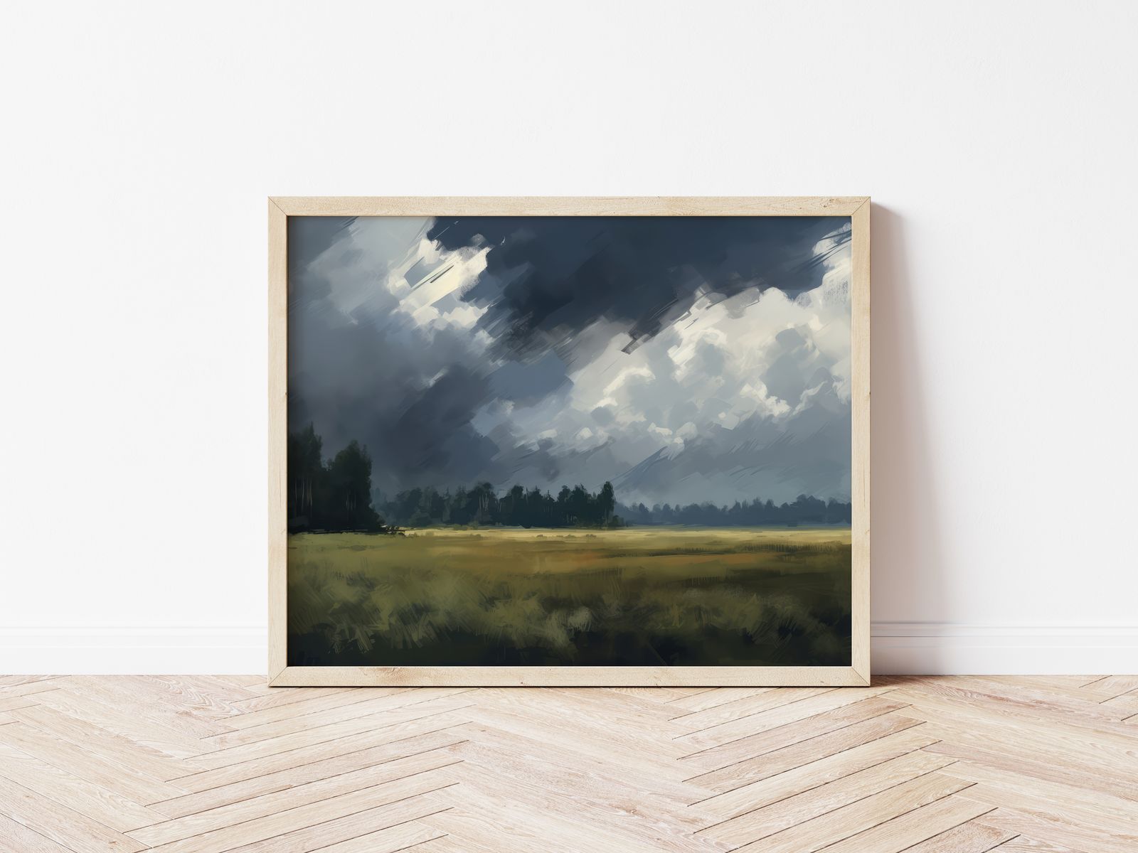Poster - Stormachtig Landschap